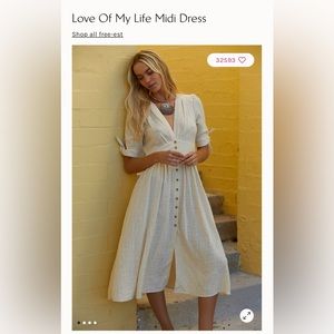 Free People Love of my Life Midi Dress
